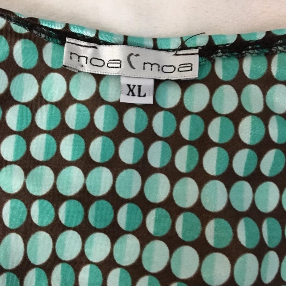 SOLD Moa Moa Silky Bell Sleeve Top XL - Picture 7 of 8